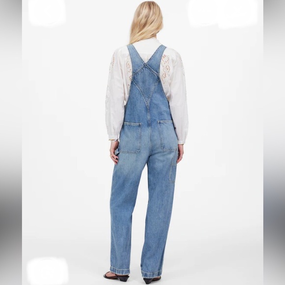 NWT MADEWELL Carpenter Classic Denim Overalls in Lewisberg Wash Size XS - Picture 4 of 9